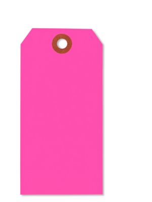 Fluorescent Tags - #5, 4 3/4 x 2 3/8", Pink S-2236P