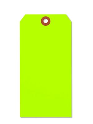 Fluorescent Tags - #8, 6 1/4 x 3 1/8", Green S-2237G