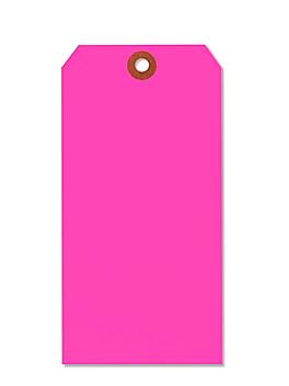 Fluorescent Tags - #8, 6 1/4 x 3 1/8", Pink S-2237P