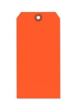 Fluorescent Tags - #8, 6 1/4 x 3 1/8", Red S-2237R