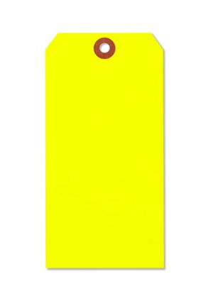 Fluorescent Tags - #8, 6 1/4 x 3 1/8", Yellow S-2237Y