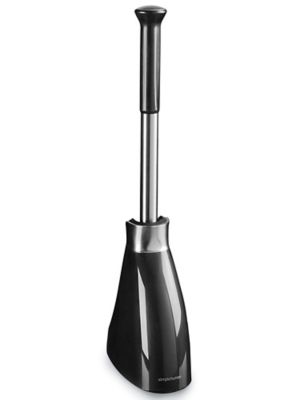  simplehuman Toilet Brush with Caddy, Stainless Steel, White :  Home & Kitchen