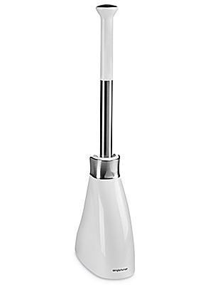 simplehuman® Toilet Bowl Brush and Caddy - White S-22385W - Uline