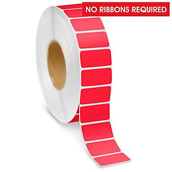 Industrial Direct Thermal Labels - Red, 2 x 1" S-22387R