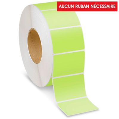 Industrial Direct Thermal Labels - Green, 3 x 2" S-22388G