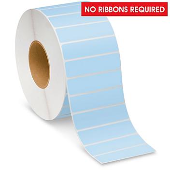 Industrial Direct Thermal Labels - Blue, 4 x 1" S-22389BLU