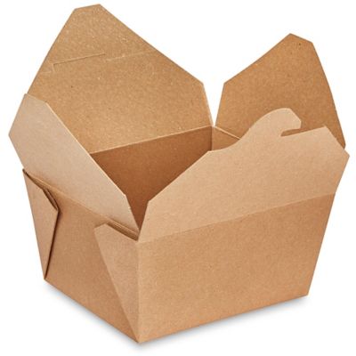 Paper Take-Out Boxes - 96 oz - ULINE - Carton of 160 - S-22407