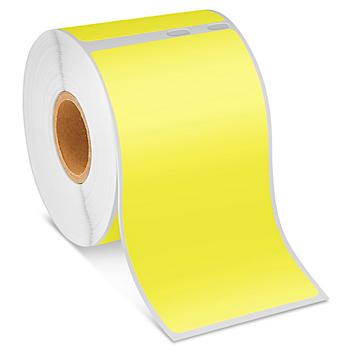 Uline Mini Printer Labels - Yellow Paper, 2 1/8 x 4" S-22414Y