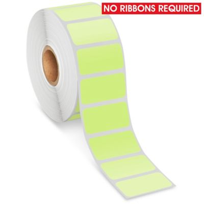 Desktop Direct Thermal Labels - Green, 1 1/2 x 3/4" S-22418G