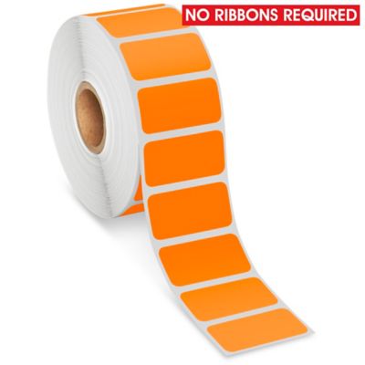 Desktop Direct Thermal Labels - Orange, 1 1/2 x 3/4" S-22418O
