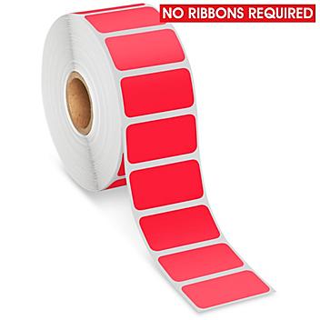 Desktop Direct Thermal Labels - Red, 1 1/2 x 3/4" S-22418R
