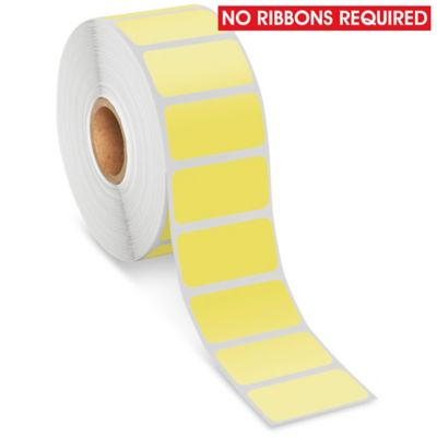 Zebra Yellow Direct Thermal Labels - 2 x 1