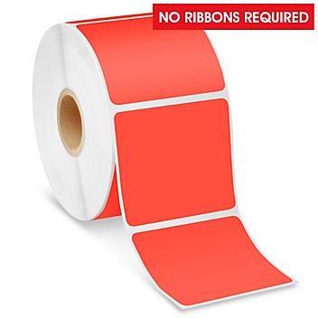 Desktop Direct Thermal Labels - Red, 2 1/4 x 2" S-22419R