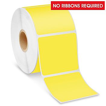 Desktop Direct Thermal Labels - Yellow, 2 1/4 x 2" S-22419Y