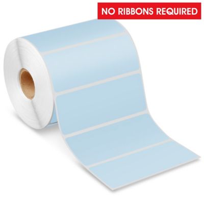 Desktop Direct Thermal Labels - Blue, 4 x 1 1/2" S-22421BLU