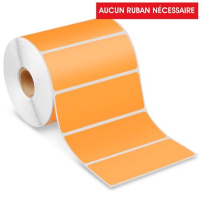 Desktop Direct Thermal Labels - Orange, 4 x 1 1/2" S-22421O
