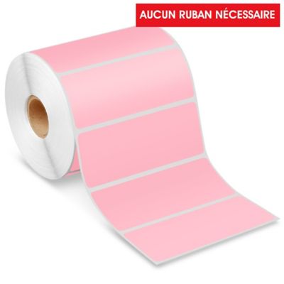 Desktop Direct Thermal Labels - Pink, 4 x 1 1/2" S-22421P