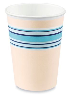 9 oz. Blue & Yellow Paper Cups