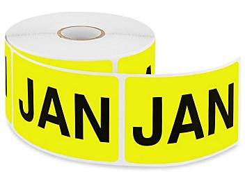 Months of the Year Labels - "JAN", 2 x 3" S-2243