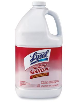 Lysol® No Rinse Sanitizer - 1 Gallon Bottle S-22443 - Uline
