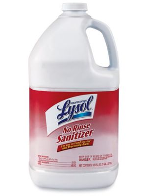 Lysol No Rinse Sanitizer 1 Gallon Bottle S 22443 Uline   S 22443 US