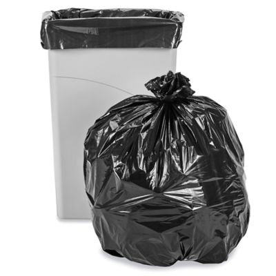 Uline Industrial Trash Liners - 23 Gallon, 1.5 Mil, Black S