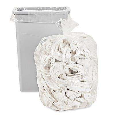 Uline Industrial Trash Liners - 23 Gallon, 1.5 Mil, Clear S-22445C - Uline