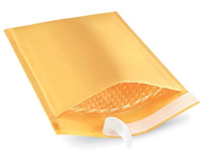 Uline Economy Gold Bubble Mailers #0 - 6 x 10