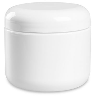 Double Wall Dome Jars Bulk Pack - 4 oz, White S-22465B-W