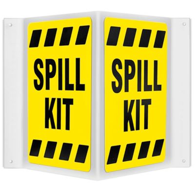 Projecting Sign - "Spill Kit", 3-Way S-22474
