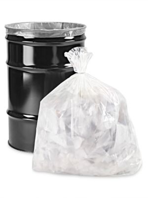 Uline Contractor's Bags - 30 Gallon, 6 Mil, Clear S-22477C