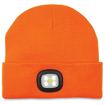 LED Knit Hat - Orange S-22490-ORG