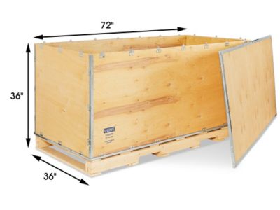 Wood Crate 72 x 36 x 36 with Pallet ULINE S 22570