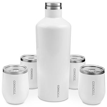 Corkcicle<sup>&reg;</sup> 60 oz Canteen and Stemless Wine Glass Set
