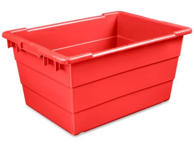 Giant Stackable Bin Organizer - 48 x 18 x 72 with 15 x 20 x 12 1/2 Red Bins - ULINE - H-9903R