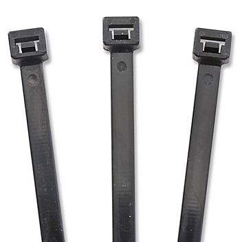 Black UV Stabilized Nylon Cable Ties - 18", 120 lb S-22720