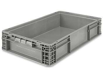 Straight Wall Container - 24 x 15 x 5", Gray S-22723GR