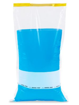 7 1/2 x 15" White Block Whirl-Pak&reg; Bags - 69 oz S-22730