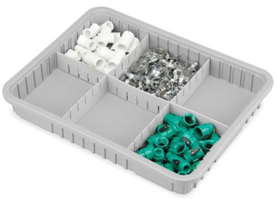 Plastic Divider Boxes, Grid Containers in Stock - ULINE