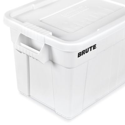 Rubbermaid Brute Storage Tote - 14 Gal, White for sale online