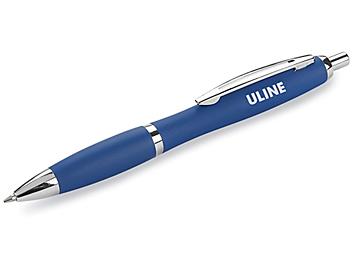 Uline Comfort Grip Ballpoint Pen - Medium Tip, Blue S-22748BLU