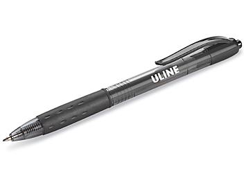 Uline Easy Glide Gel Pen - Medium Tip, Black S-22749BL