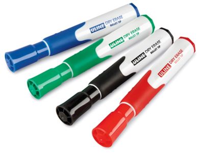 Uline Dry Erase Markers - Bullet Tip, Assortment Pack
