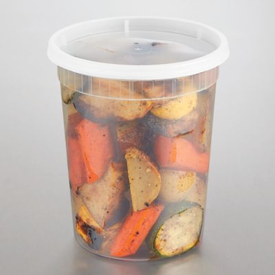 32 oz Deli Container with Clear Lid