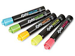 Expo Dry Erase Markers - Assorted Neon - ULINE - S-22783