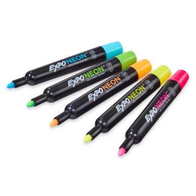Expo® Dry Erase Markers - Assorted Neon S-22783 - ULINE