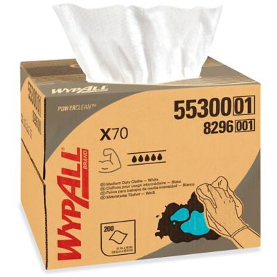 Kimberly-Clark&reg; WypAll&reg; Industrial Plus X70 Wipers - Dispenser Box, 11 x 17" S-22788