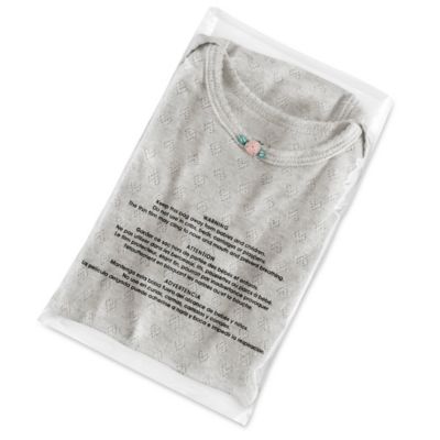 Open End Suffocation Warning Bags - 1 Mil, 6 x 9