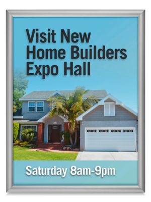 Snap Edge Frame Sign - 18 x 24", Silver S-22814SIL