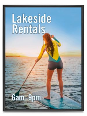 Snap Edge Frame Sign - 30 x 40", Black S-22815BL